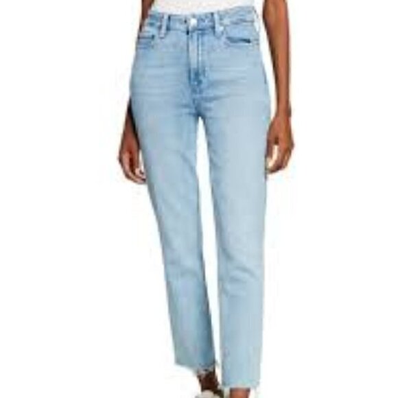 L'Agence Raw Hem High Waist Jeans Light Blue Size 25 - Picture 14 of 14